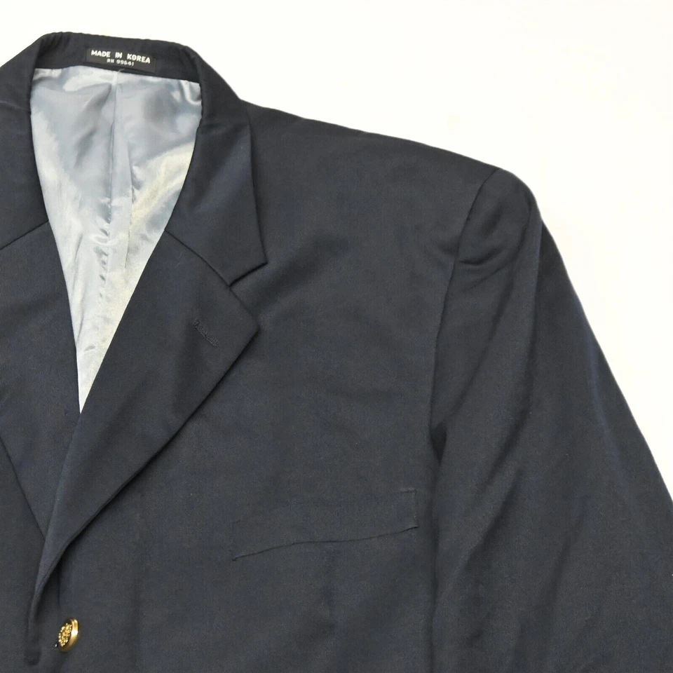 Blazer Abrigo Deportivo Chaqueta Gerald Austin 50R Azul Marino Lana Dorado Botón Para Hombre Foto 2 de 4