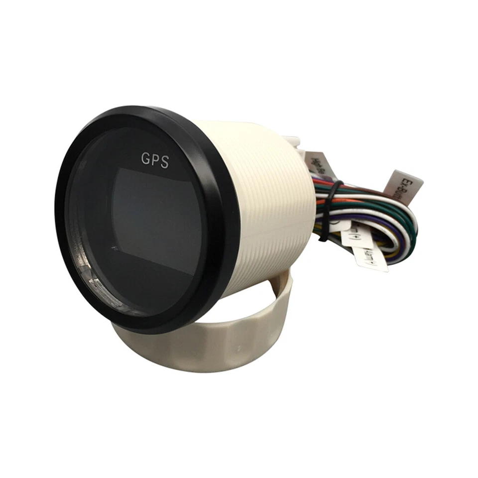 Velocímetro digital GPS impermeable 52 mm odómetro medidor para motocicleta coche camión Foto 4 de 4