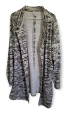 Lularoe Big Heathered Print 3xl Gwen Blazer 3x Black White Gray Htf New!