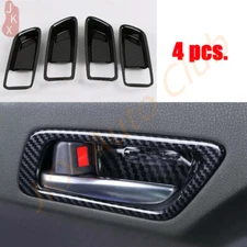 For Toyota Corolla 2020-2022 Carbon Fiber Inner Door Handle Bowl Bezel Trim c