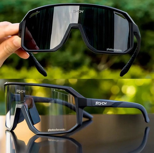 Men's Photochromic UV400 Polarized Outdoor Sports Bike Cycling Sunglasses