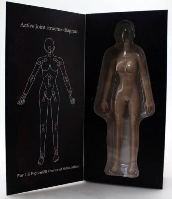 Jiaou Doll 1/6 Scale Seamless African Female Body L bust w