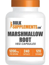 BulkSupplements Marshmallow Root Extract 240 Capsules - 1200 mg Per Serving