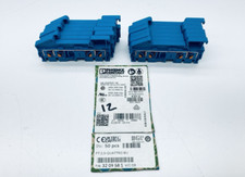 LOT OF 12 PHOENIX CONTACT PT 2.5-QUATTRO BLUE FEED-THROUGH TERMINAL BLOCK