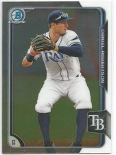 Daniel Robertson Tampa Bay Rays 2015 Bowman Chrome Draft Prospect