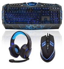 Keyboard  Mouse - Led - Gaming headset -