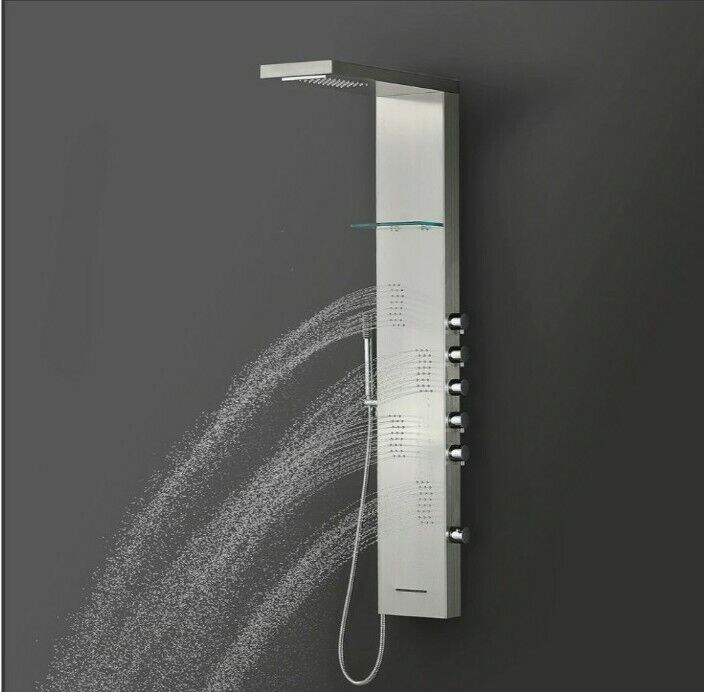 Vantory 51'' Shower Panel Tower System with Rainfall Shower Head