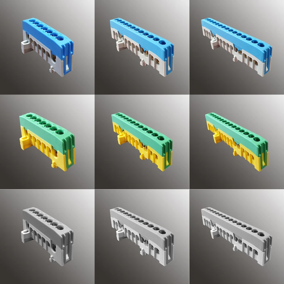 MARKENLOS Pollmann Verteilerklemme Nullleiterklemme Schutzleiterklemme Phasenklemme Klemme