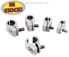 Billet Specialties 65310 - Billet Aluminum Line Clamps 5/16" Sold in Packs Of 4