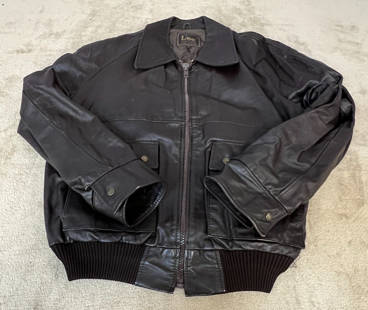 m*0様 本日のみ　Cdiem,L.MAltieri ,Lineaレザージャケッ Leather Line Jacket Unisex size46