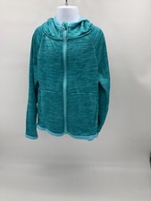 Girls Champion Teal Hooded sports jacket, zip up closure, fast shipping, sz 6