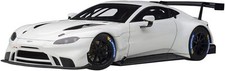 2018 Aston Martin Vantage GTE Le Mans PRO White with Carbon Accents 1/18 Mo