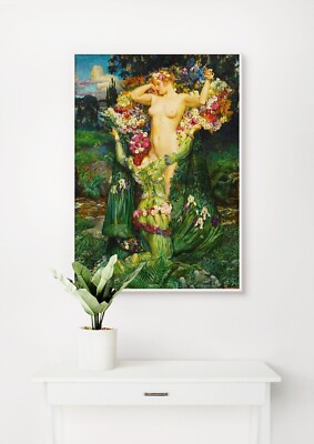 Byam Shaw: Rising Spring. Fine Art Giclée Museum Luxus Geschenk Druck