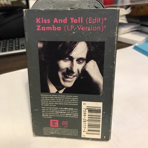 Bryan Ferry Cassette Single Kiss And Tell Zumba - Picture 2 of 3
