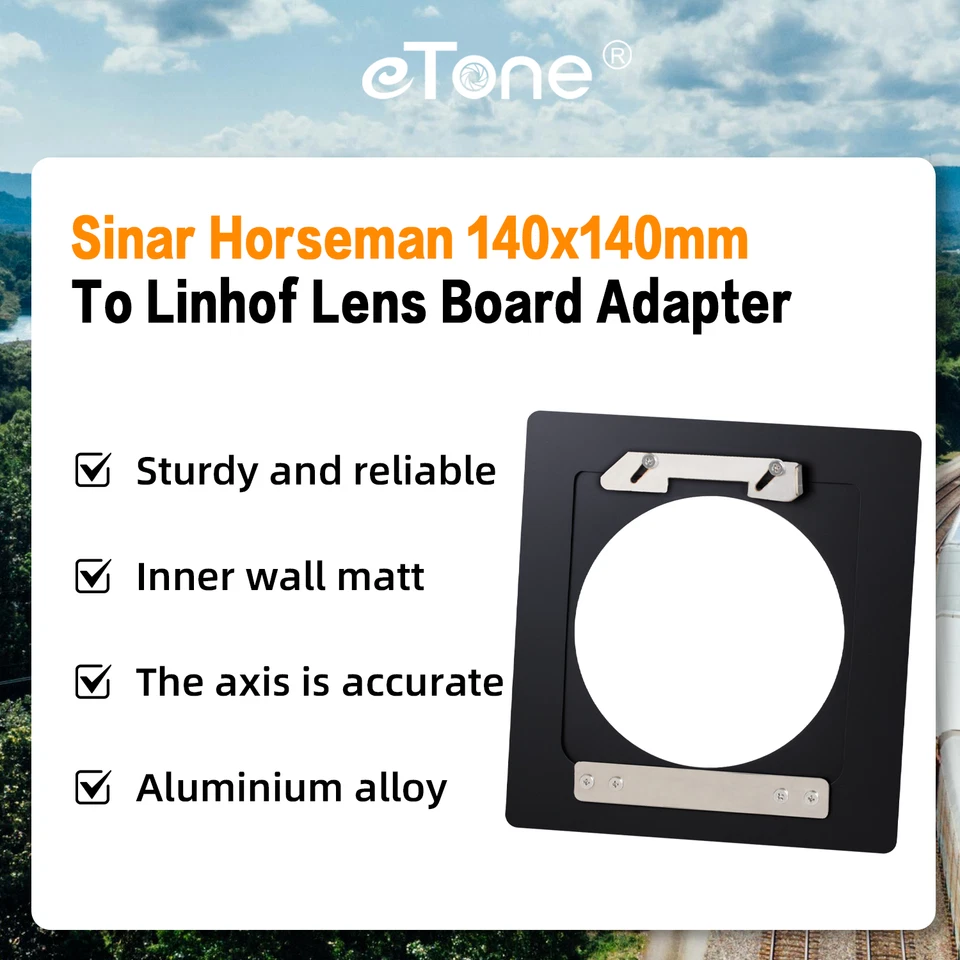 Lens Board Adapter for Sinar Horseman 140x140mm to Linhof 99X96mm Lens Board - Image 4 of 4