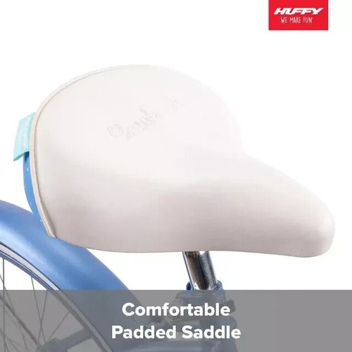 Girl's 24" Classic Beach Cruiser Bike Comfy Steel Frame Comfort Ride, Light Blue - Picture 2 of 3