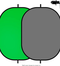 Selens Reversible Photo Pop-up Backdrop, 3'x5' Green Grey Double-Sided