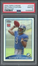 2009 Topps Chrome Matthew Stafford Refractor Rookie #TC210 PSA 10