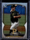 2023 Bowman Draft Paul Skenes Chrome Refractor 1st Prospect #BDC-14 Pirates