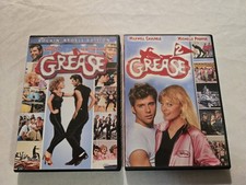 Lot of 2: Grease and Grease 2 DVD, 1978/1982 Travolta, Newton-John  Like New 
