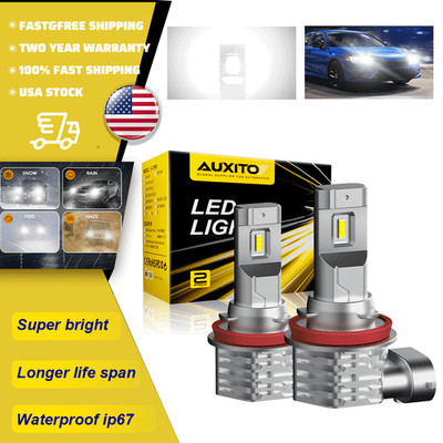 AUXITO H8/H11 LED Fog Light Bulbs 6500K White High Power 360000LM Lamps