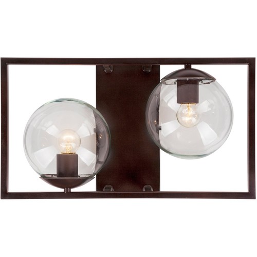 Forte Lighting 2727-02-32 Charm 2 Light 10 inch Antique Bronze Sconce Wall Light - Picture 4 of 4