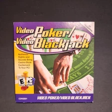 Video Poker / Video Blackjack PC CD-Rom Game by Cosmi  for Windows  XP / 2000