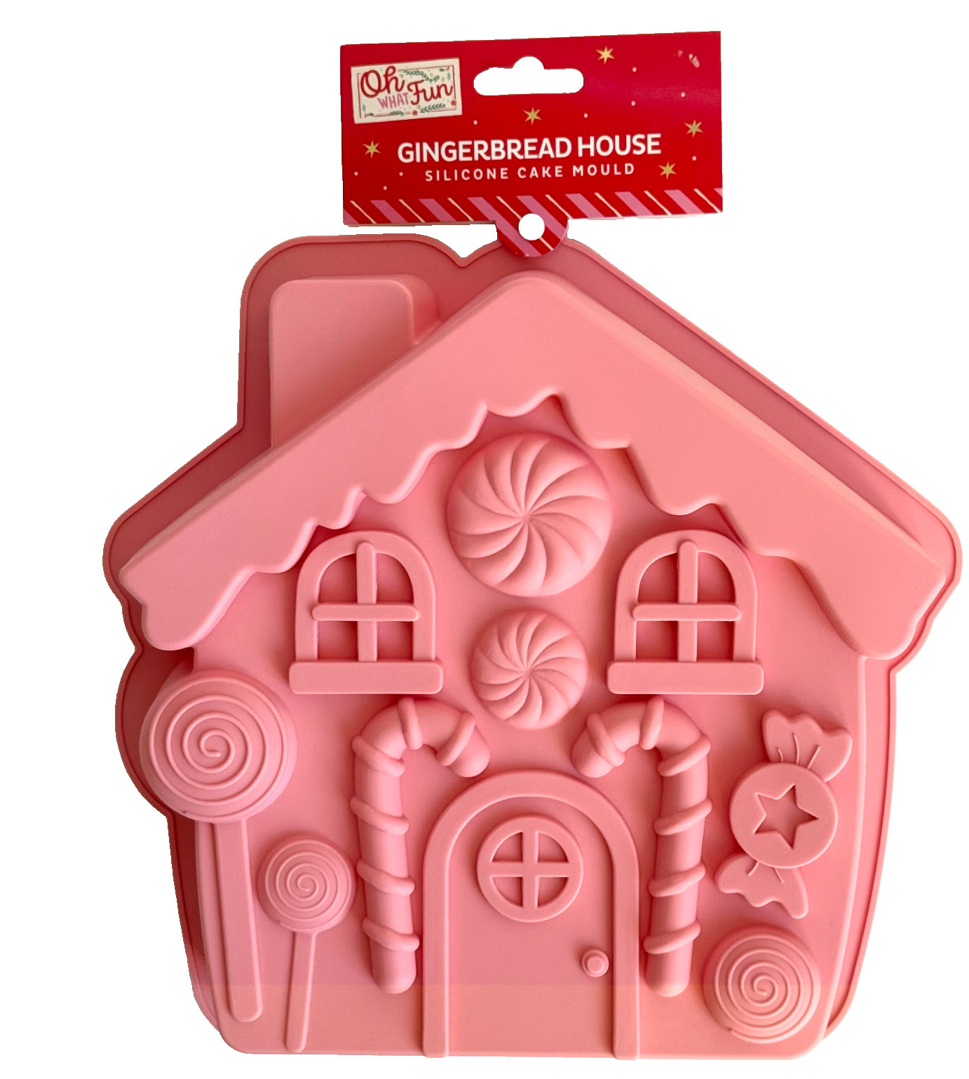 Christmas Silicone Cake Mould - Gingerbread House - Non-Stick Xmas Baking Mould