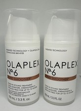 Lot of 2 - OLAPLEX No. 6 BOND SMOOTHER LEAVE-IN STYLING TREATMENT 3.3fl oz