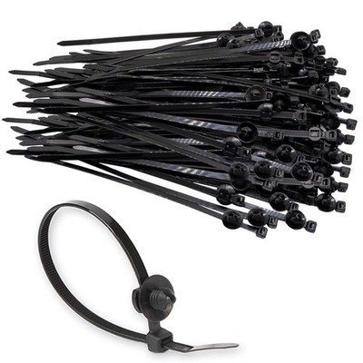 Fir Tree Nylon Push Mount Cable Zip Ties 8 Inch, Multipurpose Tie Wire Clip H...