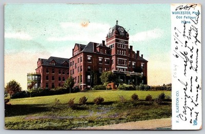 1907 Worcester MA Odd Fellows Home Raphael Tuck Postcard AA506