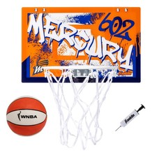 Franklin Sports WNBA Phoenix Mercury Over Door Basketball Hoop - Kids Indoor
