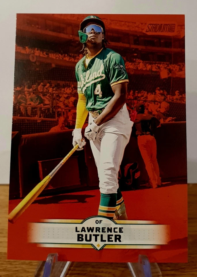 Lawrence Butler 2025 Topps Stadium Club Red Foil Oakland Athletics #78 - Photo 1/1
