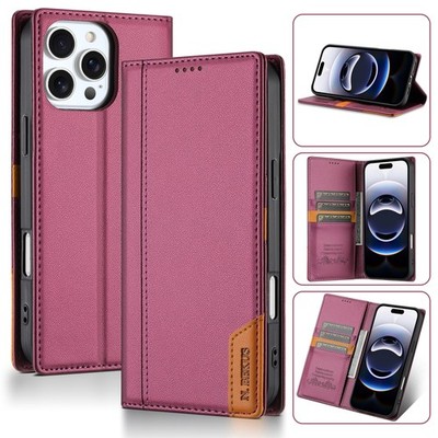 Wallet Case Fr iPhone 17e 17 16 15 14 13 12 11 Pro Max 8 Plus Flip Magnet Cover