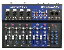 VOCOPRO WirelessMix-2 All-In-One Live Sound / Karaoke Mixer with 2 UHF...