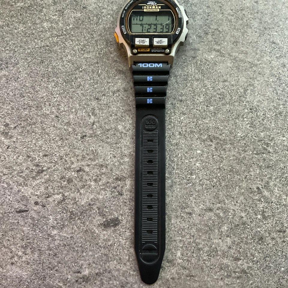 Reloj cronómetro alarma digital Indiglo vintage años 90 Timex Ironman para hombre BCF Foto 4 de 4