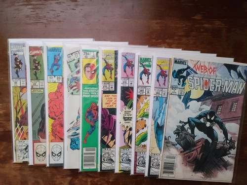 Web Of Spiderman #1 NSE. Amazing Spiderman Comic Lot. Peter Parker - Wolverine.