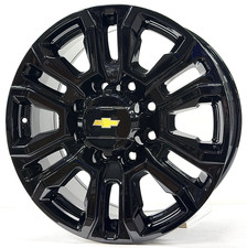 20" Gloss Black 5957 Replica Rims fits Chevy Silverado 2500 Custom 8x180 +47