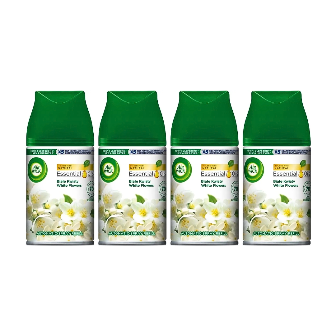 Air Wick Freshmatic White Flowers Refill 250 ml - Pack of 4