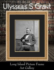 President Ulysses S. Grant Civil War Office Portrait Custom Framed Photograph