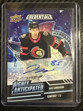 2022 Upper Deck Credentials Highly Anticipated Auto Jake Sanderson #HA-6 