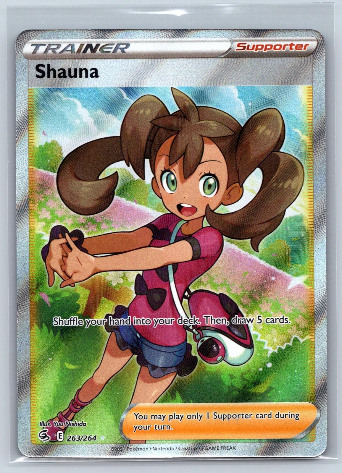 SHAUNA 263/264 ULTRA RARE FUSION STRIKE POKEMON NM