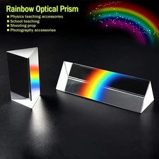 Educational Glass Prism - Spectral Reflection, Ideal Teaching and Photography To