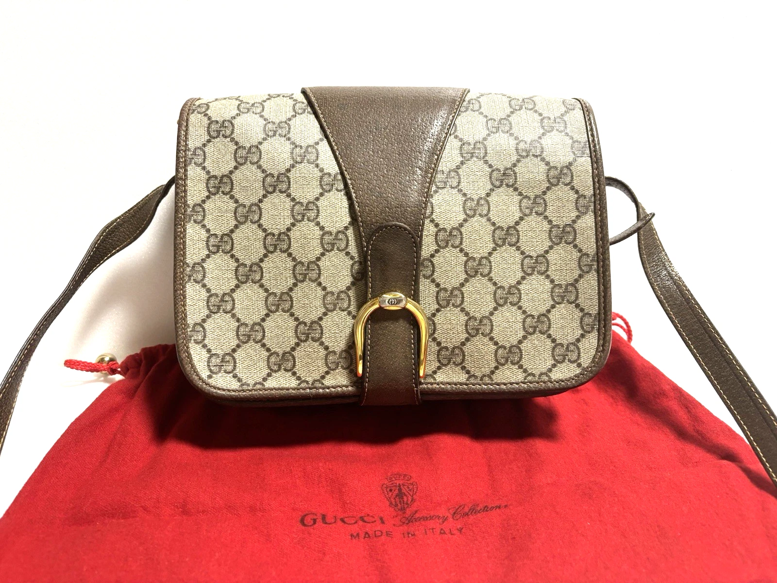 Borsa a tracolla Gucci GG "Rara" vintage tracolla pelle oro