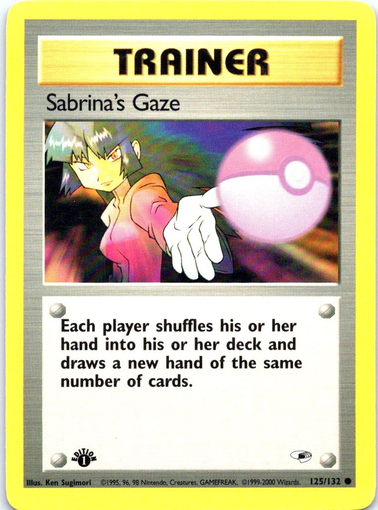 #125/132 Sabrina's Gaze Gym Heroes Common First Edition