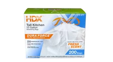 13 Gal Reinforced Fresh Scent Drawstring Trash Bags (200-Pack)