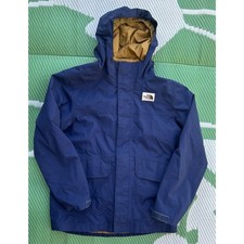 The North Face Youth Insulated Hooded Jacket Blue Boys M/M 10  12 Fleece Lined