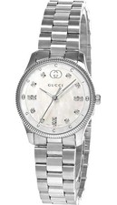 Gucci G Timeless 29mm White MOP Dial Steel Women's Watch YA1265064