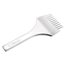 3.38mm 10 Prong Leather Hole Stitching Punch Tool for Hand Sewing White