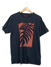 Esprit T-shirt Homme Bleu Motif Feuille Coton Bio (EU 52, INT L)